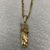 14K Diamond Cut Curb 24" Chain W/ CZ Saint Jude Pendant 14.3Gr