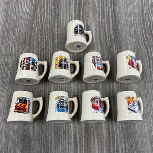 COLLECTION OF MINI NASCAR MUGS