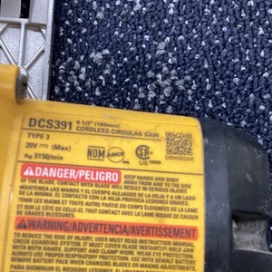 DEWALT DCS397 CIRCULAR SAW TOOL ONLY