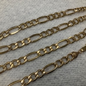 10K Yellow Gold Figaro 22" Chain Necklace 10.1gr 
