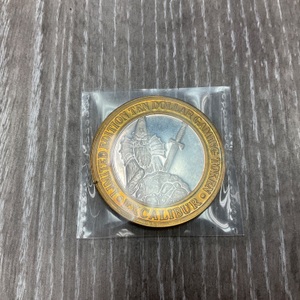 $10 GAMING TOKEN EXCALIBUR .60 TROY OZ COIN