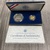1987 2-COIN CONSTITUTION GOLD& SILVER SET W/ BOX & COA 