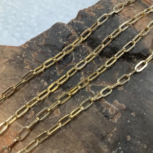 14K Yellow Gold 5.9gr Paperclip Chain Necklace 18"