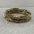 14K Yellow Gold Hoops with Rose & White Gold Accents 9.1gr 