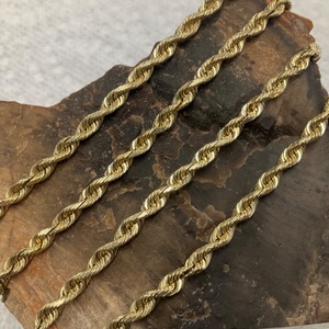 10K Yellow Gold Rope 23.5" Chain Necklace 15.7gr