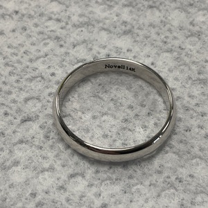 14K White Gold Band Ring 4.2gr Size 11