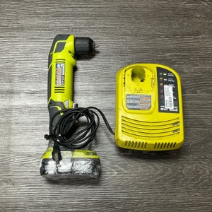 RYOBI P241 ONE+ 18V CORDLESS 3/8 in. RIGHT ANGLE DRILL WITH BATTERY AND CHARGER