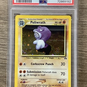 POKEMON POLIWRATH NEO DISCOVERY HOLO 9/75 GRADED