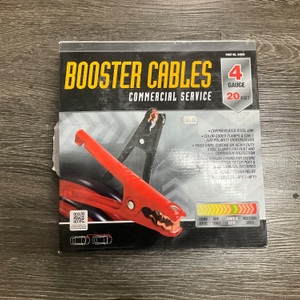 COMMERCIAL SERVICE 4 GAUGE 20FT BOOSTER JUMPER CABLES 