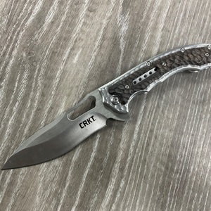 CRKY FOSSIL FOLDING BLADE KNIFE 