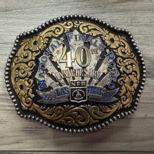 NATIONAL FINALS RODEO 40TH ANNIVERSARY BUCKLE 