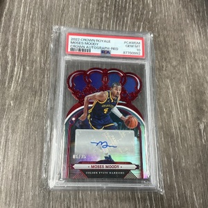 2022 MOSES MOODY /35 CROWN AUTOGRAPH-RED PSA 10