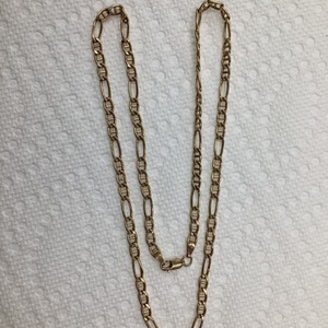 Yellow Gold Figaro Chain Sz:20 