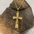 14K Yellow Gold Cross Pendant with 20" Figaro Chain Necklace 9.6gr