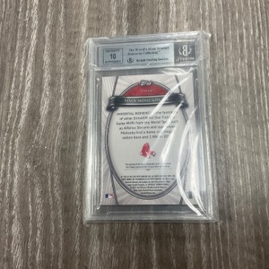 TOPPS YOAN MONCADA TRIBUTE RED AUTO BASEBALL CARD