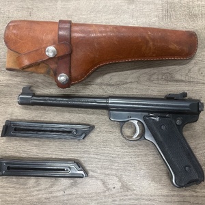 RUGER MARK II 22LR WITH HOLSTER AND 2 MAGS