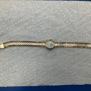 Imperial Gold 14K Two Tone Gold MOP Wristwatch Watch