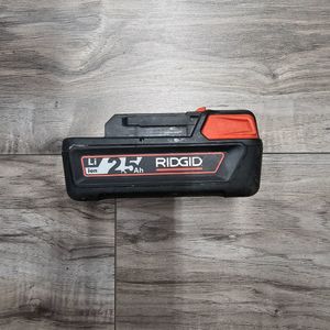 RIDGID RB-1825 18V 2.5AH ADVANCED LITHIUM BATTERY