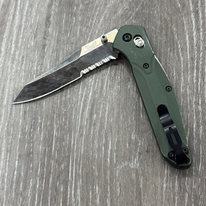 BENCHMADE OSBORNE GREEN ALUMINUM