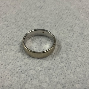 14K White Gold Benchmark Band Ring 9.6gr Size 11