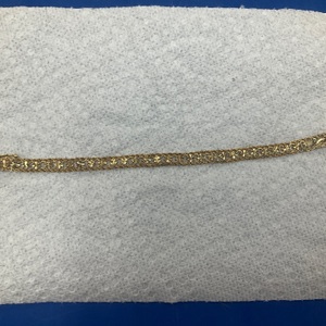14K Yellow Gold Double Rope 7.6gr Bracelet 7"