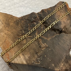 14K Yellow Gold 19" Figaro Chain Necklace 4.4gr