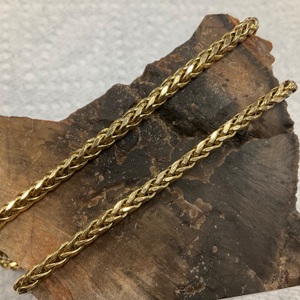 14K Yellow Gold 22" Franco Chain Necklace 14gr 
