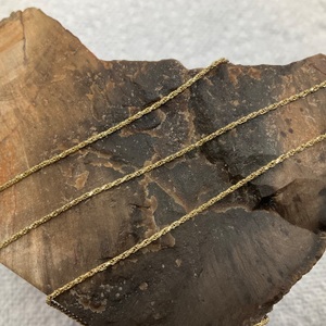 14K Yellow Gold 23" Rope Chan Necklace 3.0gr 