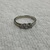 14K White Gold Three Stone Diamond Ring 2.7gr Size 6.5
